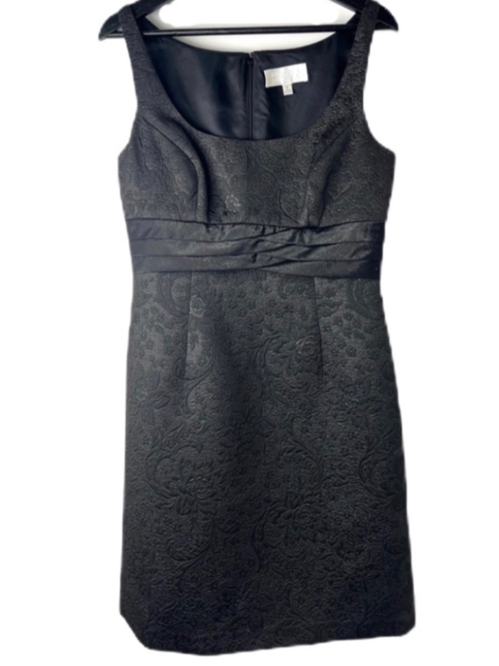 Badgley Mischka Brocade Evening Cocktail Shift Dress sz 8 Party Feminine Elegant